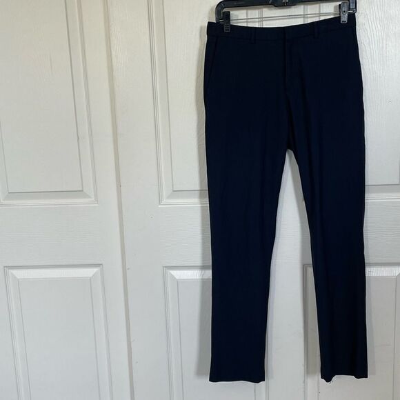 Calvin Klein Navy Infinite Slim Fit + 4 Way Stretch Trouser Pant, 29x30